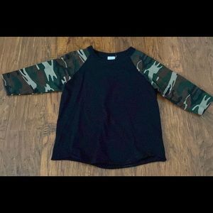 Girl camouflage top